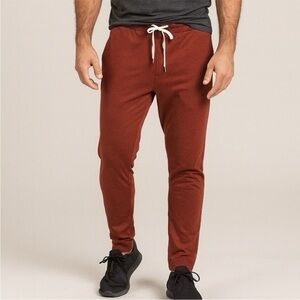 Vuori Ponto Performance Pants in Red Clay: Size Large